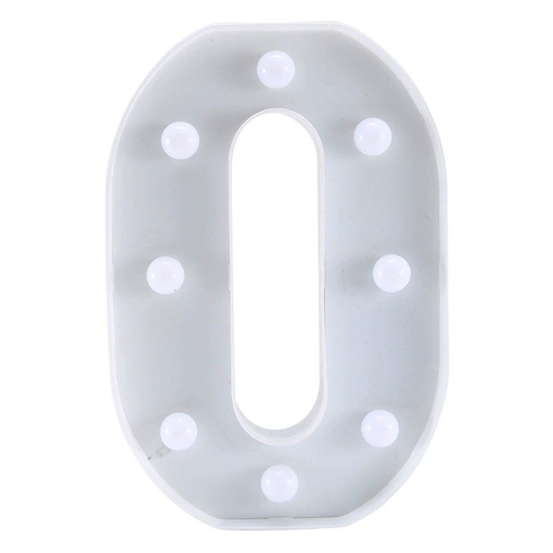 Светодиодные огни алфавита Цифровой английский романтический сюрприз Предложение с днем рождения Макет сцены Декоративные огни для укладки