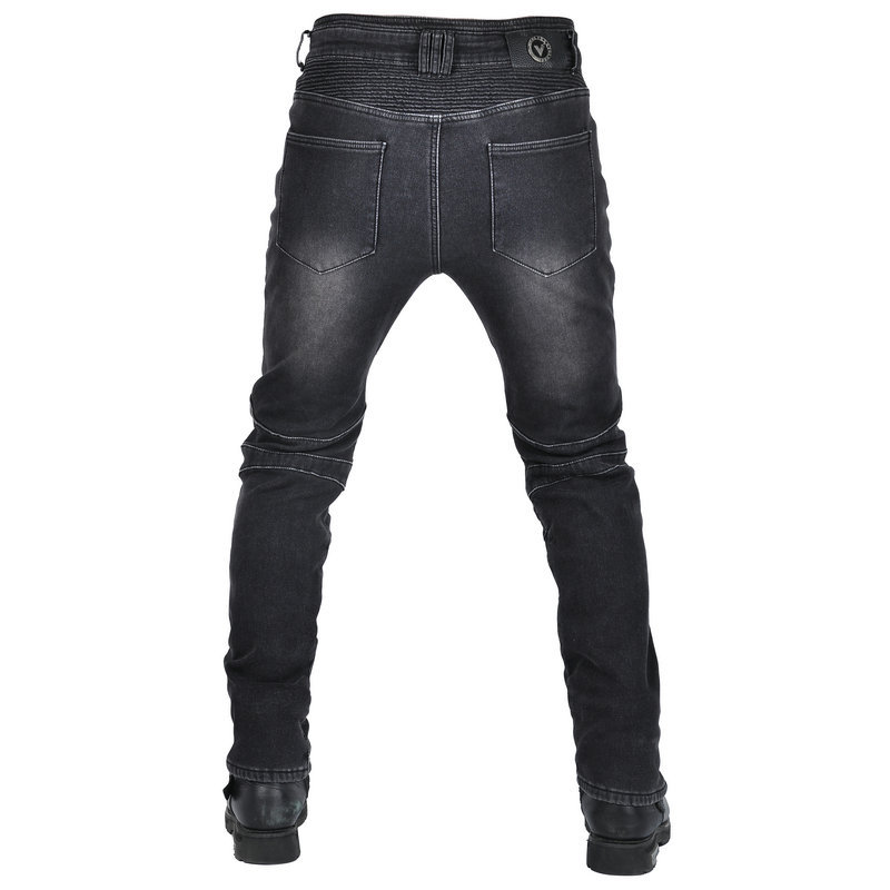 Volero motocicleta jeans hombres vintage motocicleta montar pantalones invierno lana-forrado caliente a prueba de viento carreras anti-caída Pantalones