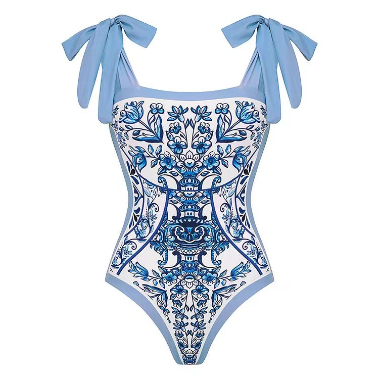 One-pieces Tops Type 1 Piece, 2 Pieces Set Quantity Women's Elegant Sexy Printing 1 Piece 2 Pieces Set One Piece Swimwear