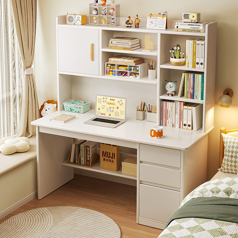 Desk Bookshelf Integrated Home Adult Computer Desk Simple Desk Bedroom Student Writing Desk Workbench Table