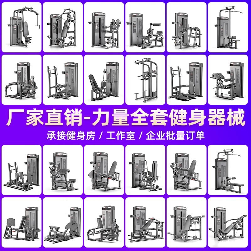 フィットネス機器、ジム専用機器、業務用ハイ＆ローバックバタフライマシン、プッシュチェスト筋力トレーニング機器一式|undefined