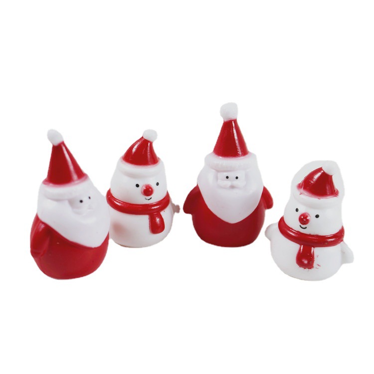 Cross -border 4.5 cm mini simulation Santa Santa Santa snowman Christmas small toy sand table cake decoration