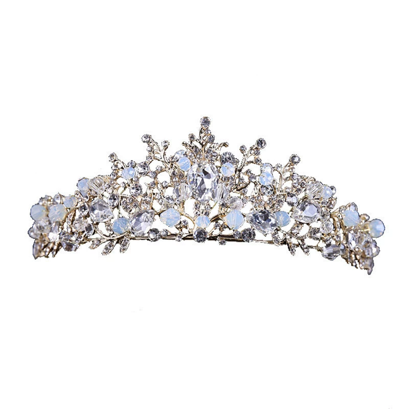 Новая корона невесты свадебная головная украшение бусы кристаллы корона из rhinestone корона для дня рождения банкет для волос