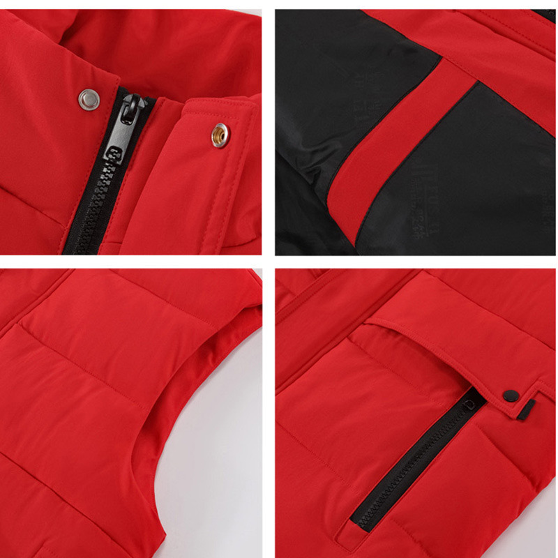 Chaleco de moda de invierno Chaleco de ropa de trabajo chaleco cálido abrigo engrosado abajo Chaleco de algodón logotipo personalizado