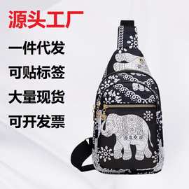 跨境男士胸前包2025新款休闲胸包男女同款单肩包运动背包批发代发
