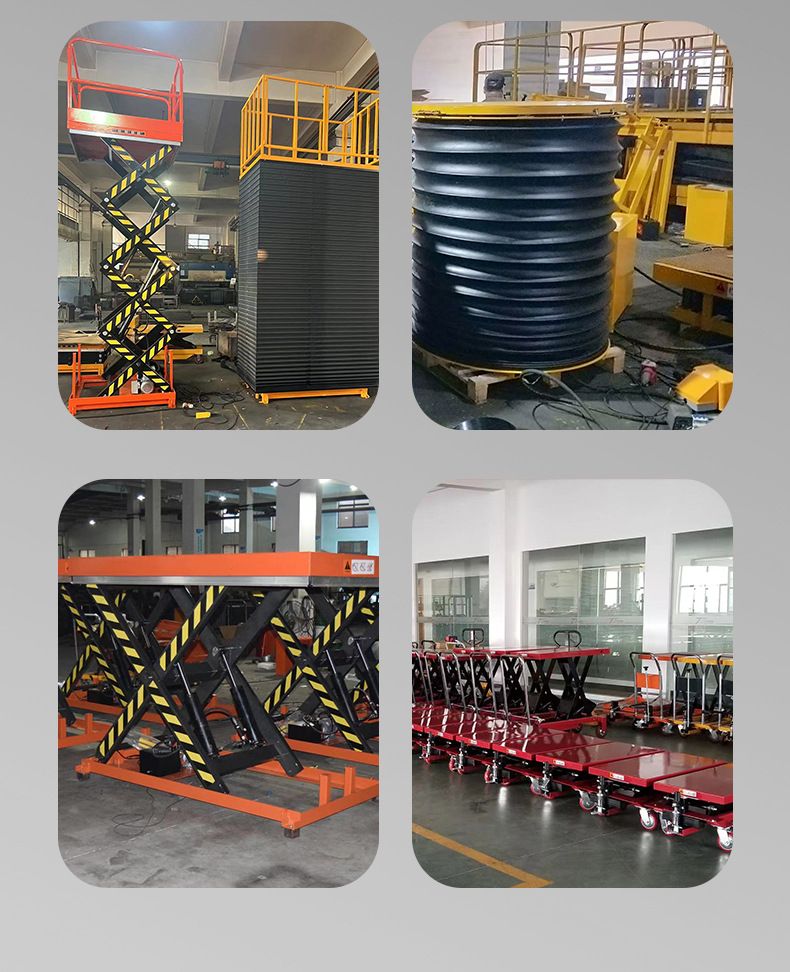 GALITE semi-electric lift platform cart, hydraulic scissor lift, small mobile lift, hand-pushed lift cart