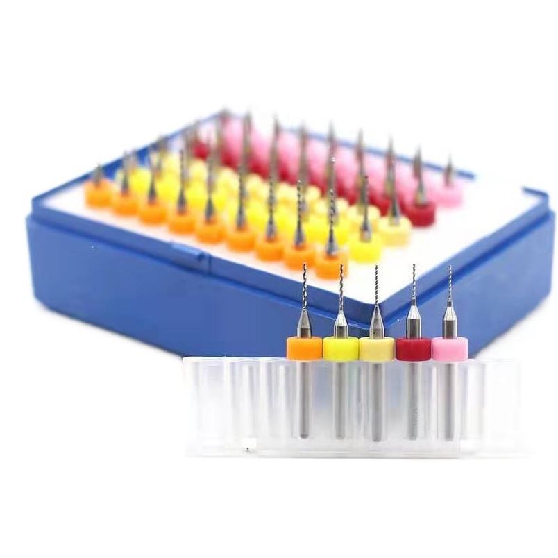 Super valor Comercio exterior PCB línea placa de circuito pequeño taladro de acero de tungsteno súper duro ámbar cera de abejas agujero de perforación mango recto giro traje G