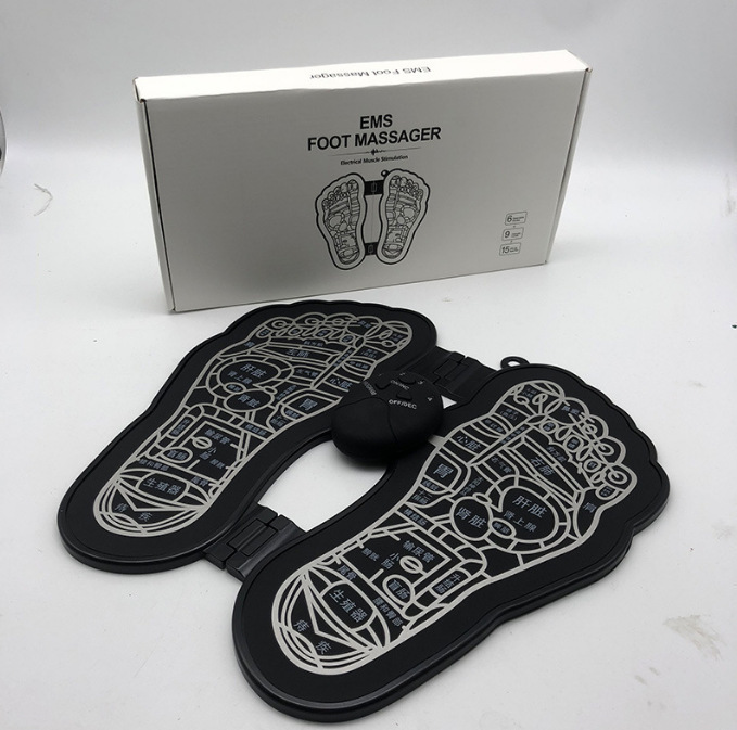 家庭用足底マッサージャーパルス足底ツボマッサージパッドUSB充電マッサージ足パッド無線リモコンマッサージ|undefined