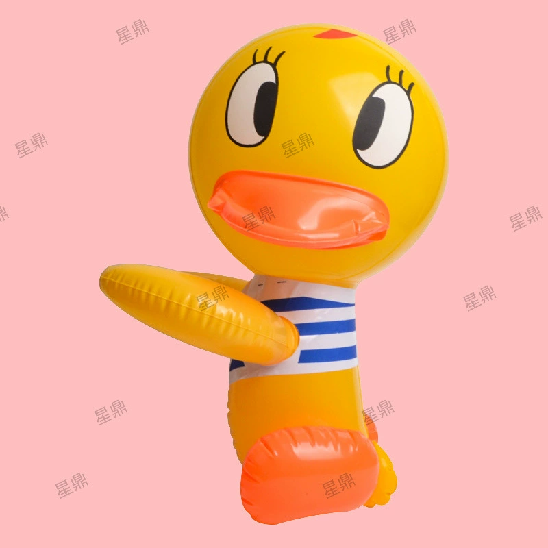 Надувная игрушка, мультяшная жёлтая утка, жираф, лягушка