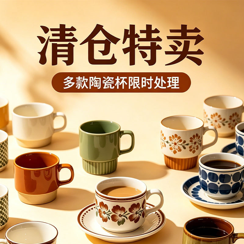 【Clearance Special Price】Ceramic Mug for Home Use, High-Value Water Cup, Cute and Sophisticated Niche Coffee Cup 【Clearance Special Price】Ceramic Mug for Home Use, High-Value Water Cup, Cute and Sophisticated Niche Coffee Cup