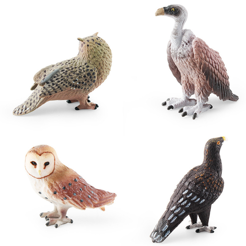 Simulación transfronteriza aves modelo animal mono cognitivo águila buitre búho adornos estáticos cognitivos