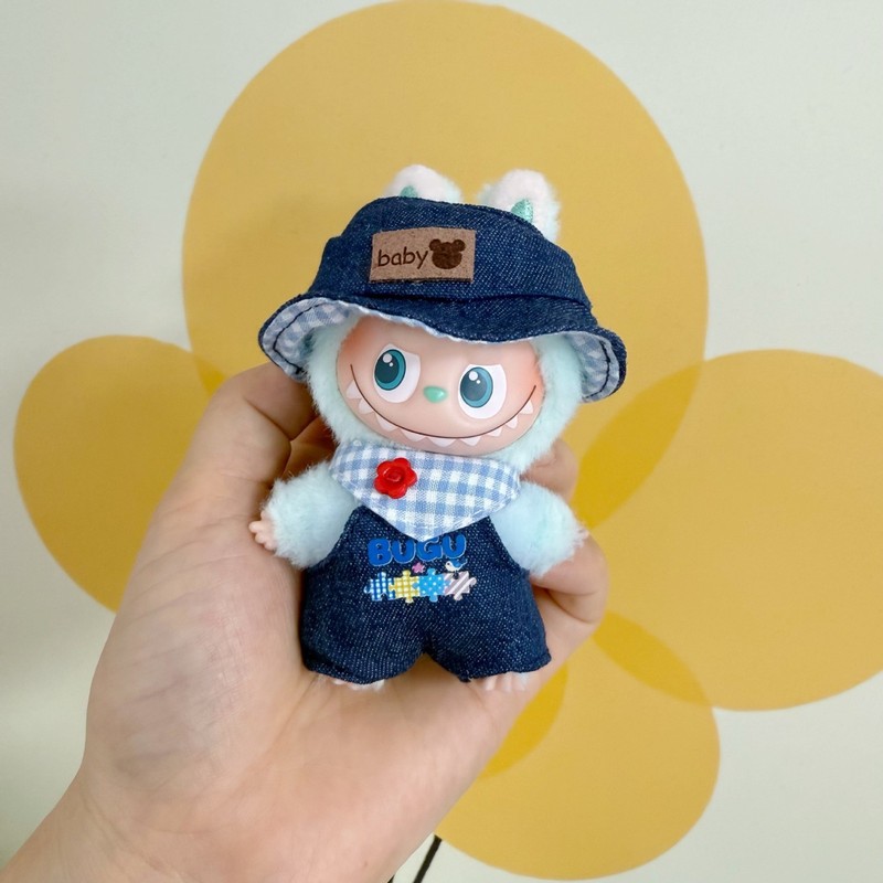 迷你版4.0LABUBU搪胶脸毛绒盲盒玩偶衣服圣诞套装小鼻嘎心底密码|undefined