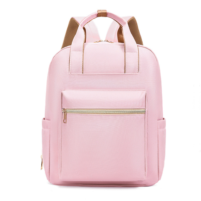 Schoolbag for girls, middle school students, college students, simple and large-capacity forest-themed backpack, Instagram, niche primary school students' hand-held backpack Item Picture