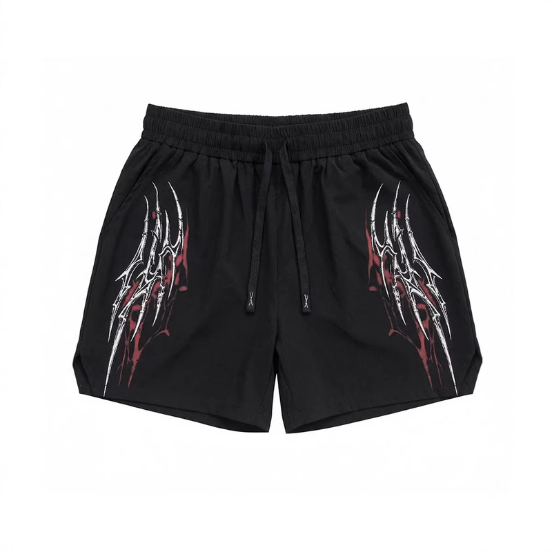 Cross-Border European Size Men's Sports Shorts Woven Stretch Fitness Shorts Trendy Printed Beach Shorts Cycling Training Shorts Cross-Border European Size Men's Sports Shorts Woven Stretch Fitness Shorts Trendy Printed Beach Shorts Cycling Training Shorts
