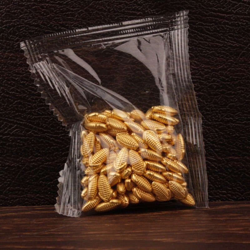 Embalaje en bolsa lingote de plástico 1cm lingote pequeño lingote de oro lingote de la suerte mini marco de fotos de lingotes especial al por mayor