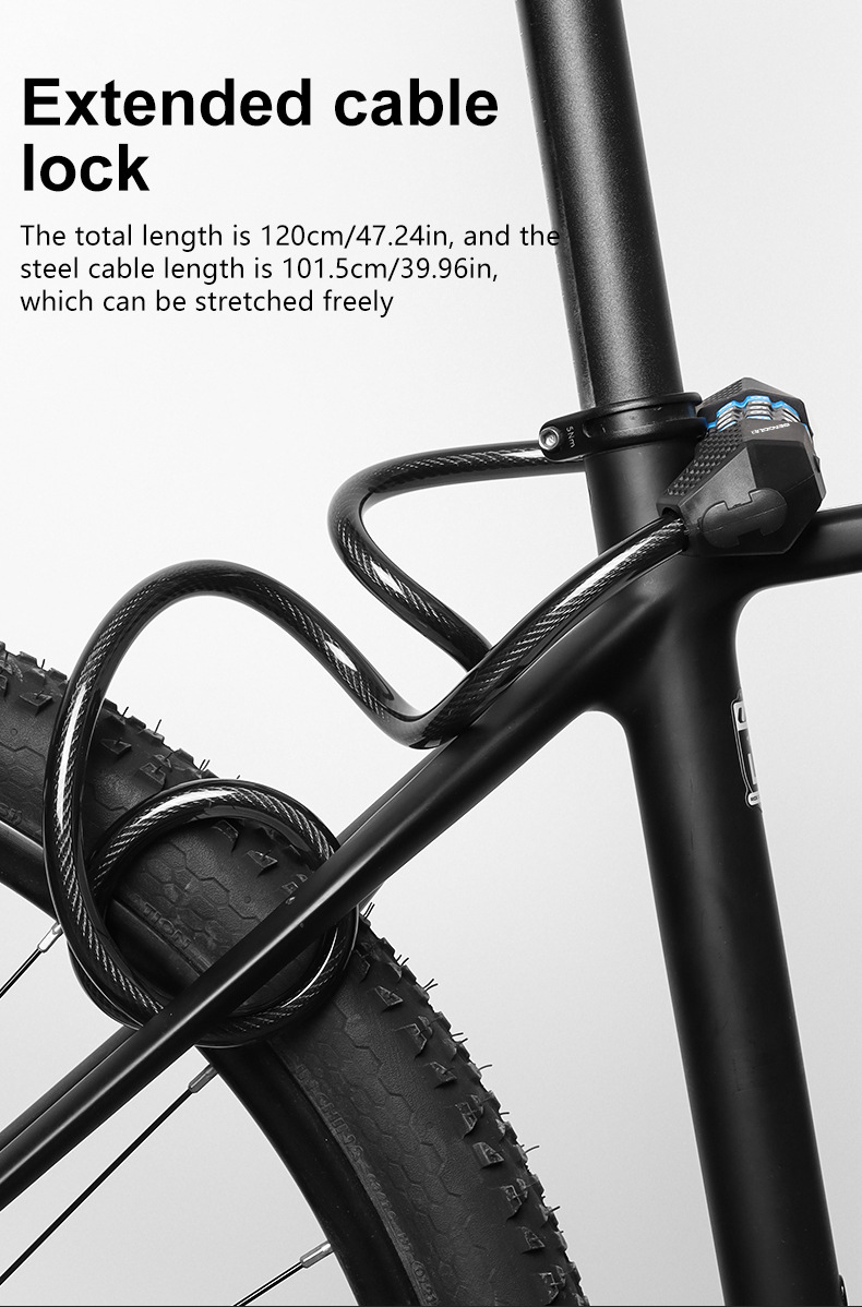 Five-digit Combination Bicycle Lock For Mountain And Road Bikes_voghion.com