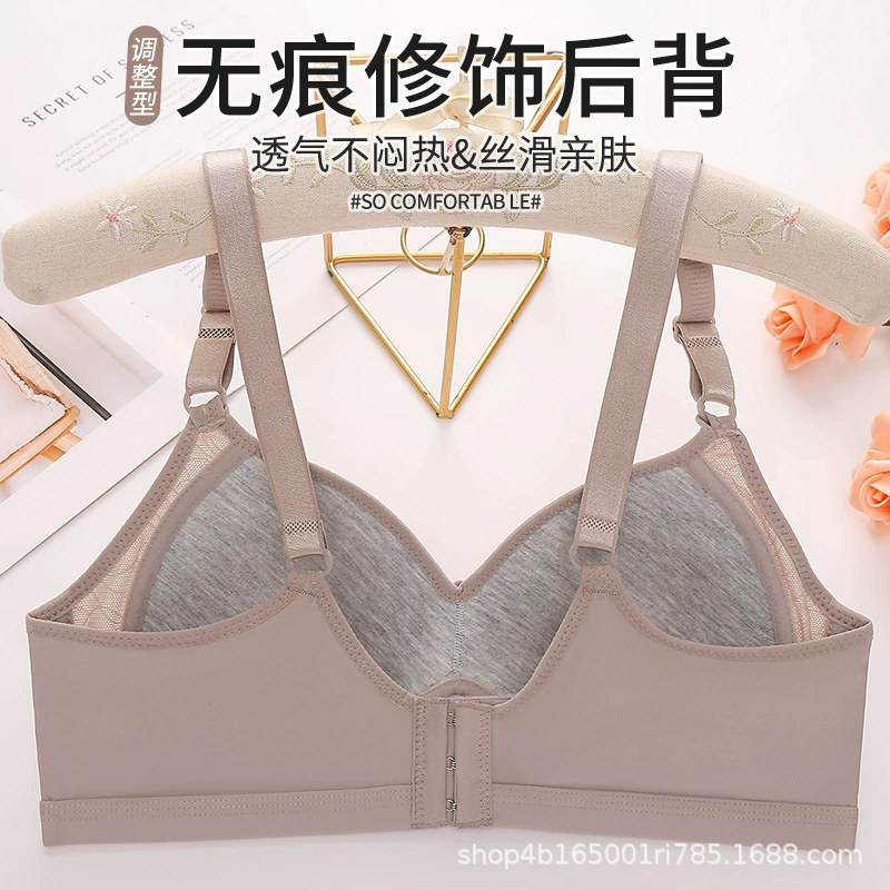 (Cross-border trading), thin cotton underwear, supporting wireless bra, bra top, plus size