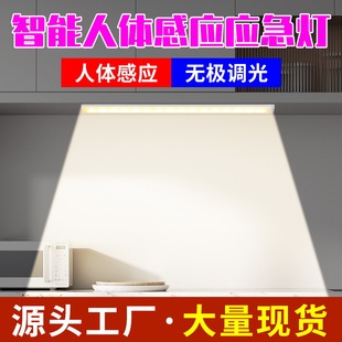 Source factory led emergency light human body induction usb three-color dimming cabinet light living room study intelligent lighting
