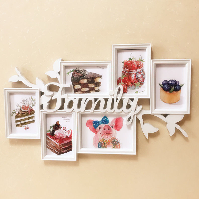 6inch Photo Frames Wall-Mounted Frames for Printing Photos and Wedding Photos for Couples Nordic Style Photo Wall