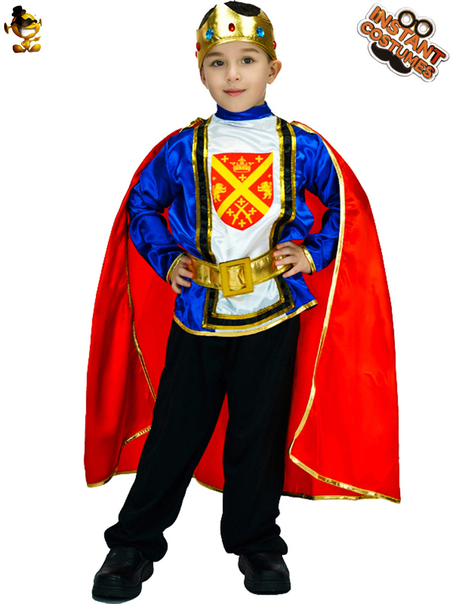 Estilo de los niños pequeño Rey traje de la etapa ropa de fiesta de disfraces Cosplay ropa