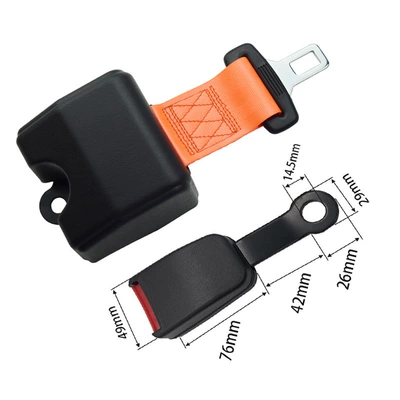 Forklift Automatic Retractable Two-Point Safety Belt Emergency Locking Extension 1.5m Safety Belt Two-Point Safety Belt (Car seat belt) - c013-orange-s14-base