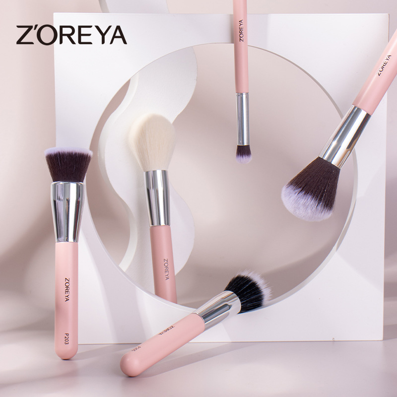 Zhuolya transfronteriza cepillo de maquillaje al por mayor herramientas de belleza corrector sombra de ojos Fundación cepillo de labios 25 cepillos de maquillaje traje