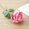 Bent velvet rose--Pink