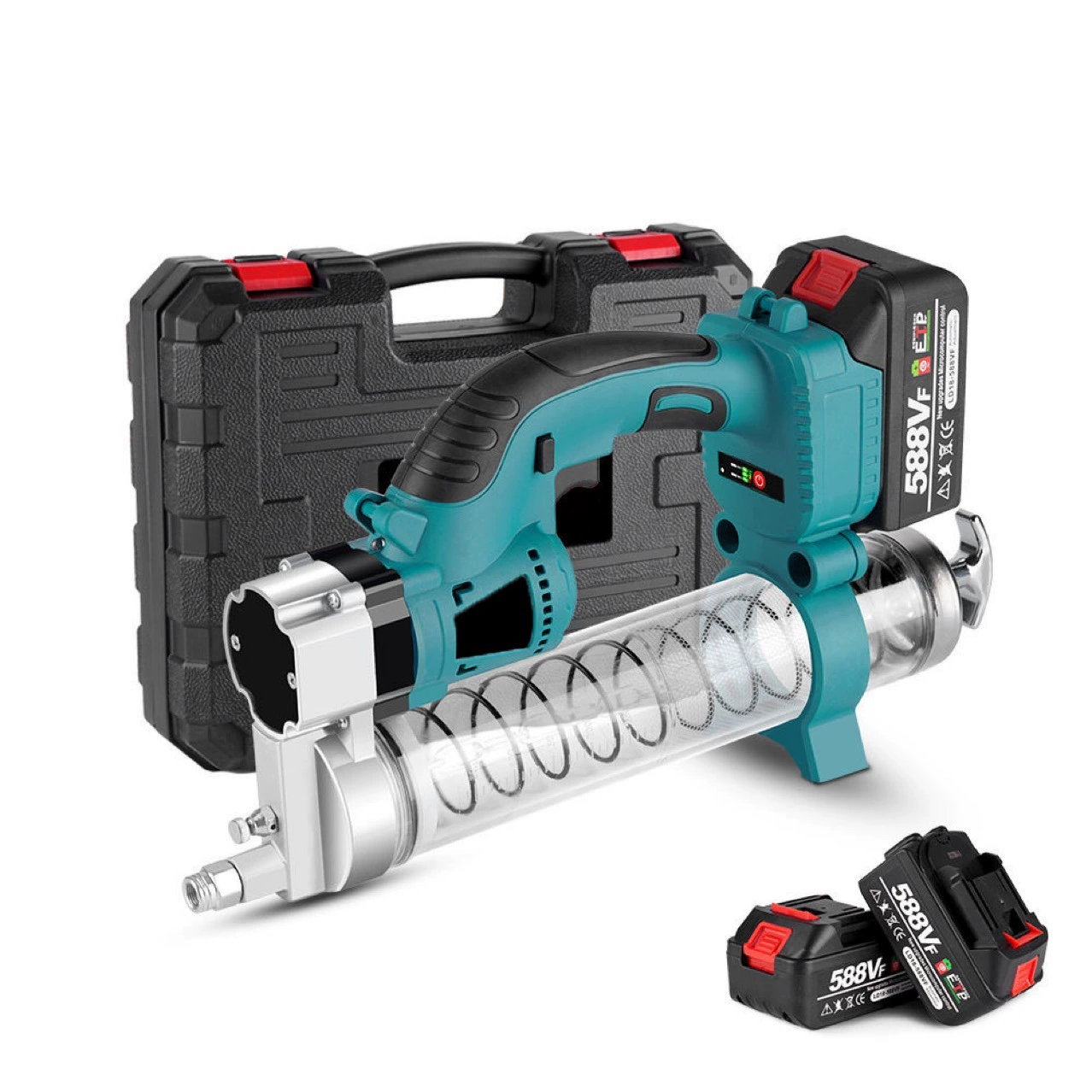 Пистолет с литиевым маслом высокого давления автоматический гусеница навалом портативный электрический пистолет с маслом