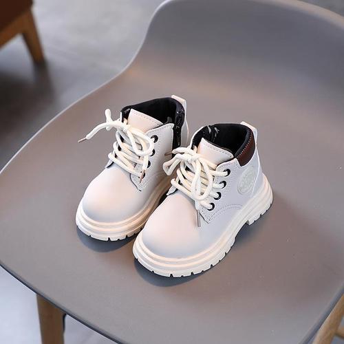 Classic European and American-style Pink Girls' Tall Boots,  Autumn New Arrival Single-Layer Kids' Martin Boots & Boys' Short Boots—Wholesale