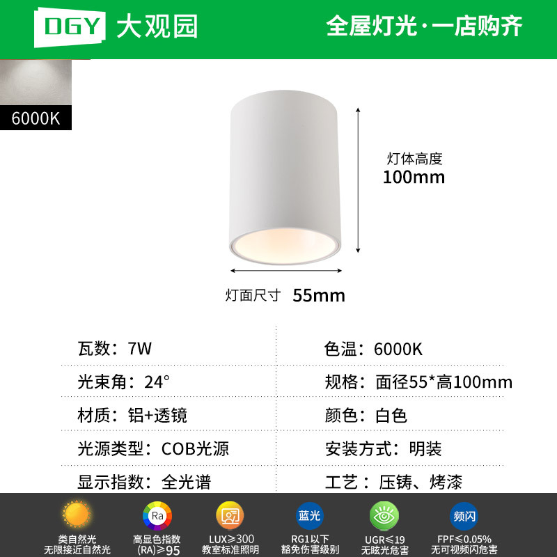 Da Guanyuan lámpara de techo Led Led Light Downlight House Pasillo de la sala de estar sin lámpara principal 495L image 15
