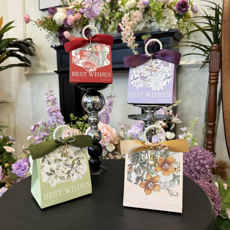 小清新花卉喜糖箱秘境花園結婚式テーブル糖箱お土産キャンディー箱少女心箱|undefined