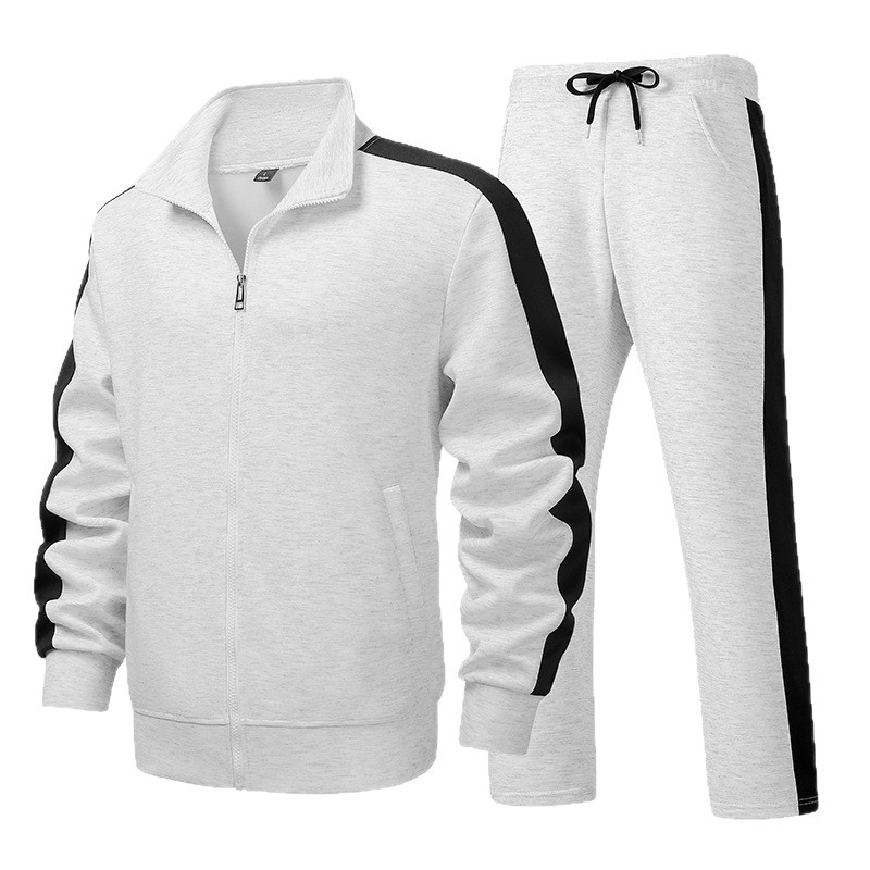 Cardigan transfronterizo primavera y otoño hombre deportivo casual camiseta hombre juego de carreras pantalones rectos de moda