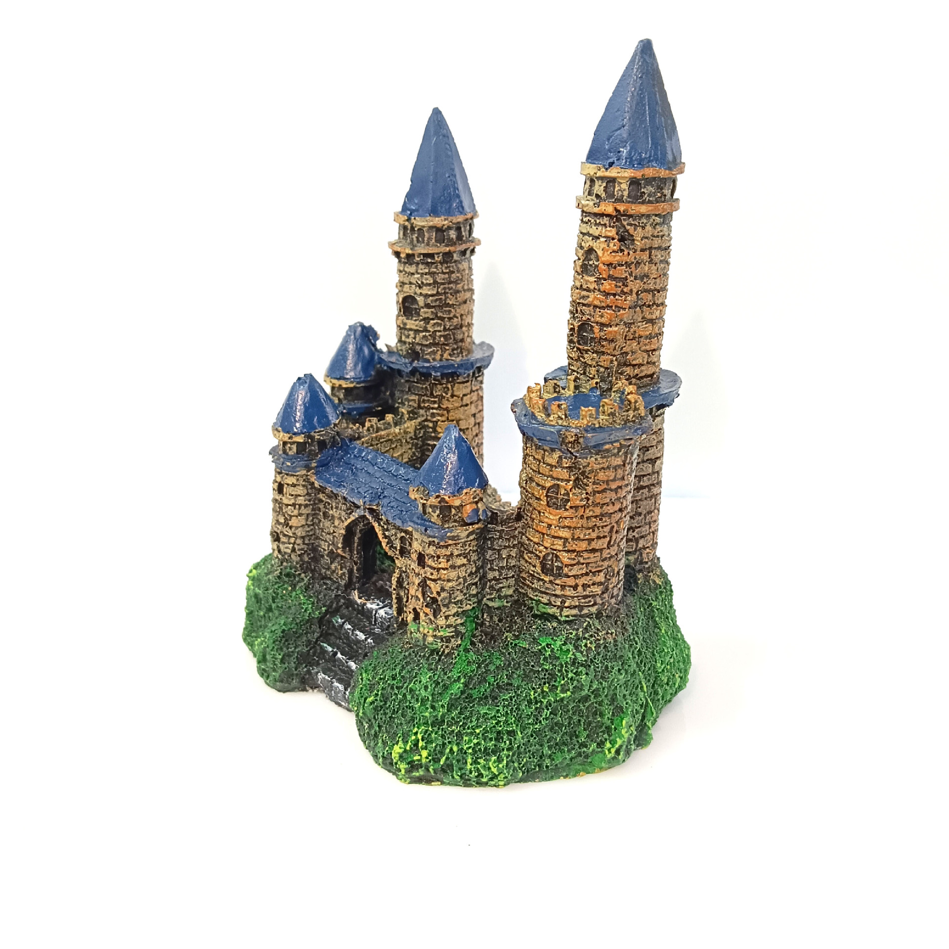 Venta caliente villa de estilo europeo micro paisaje pequeños adornos decorativos resina artesanía paisajismo de la casa cuento de hadas castillo de aguja