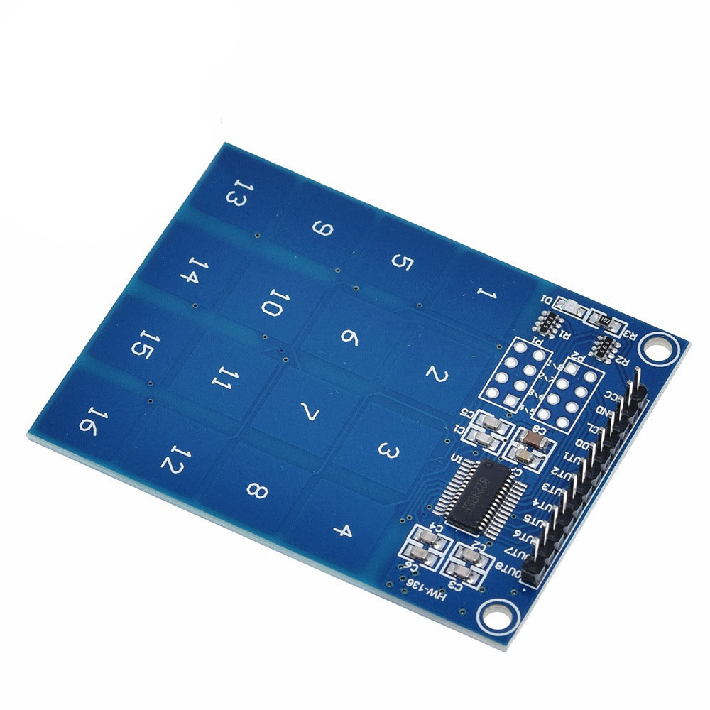 TTP229 16路 电容式 触摸开关 数字触摸传感器 模块