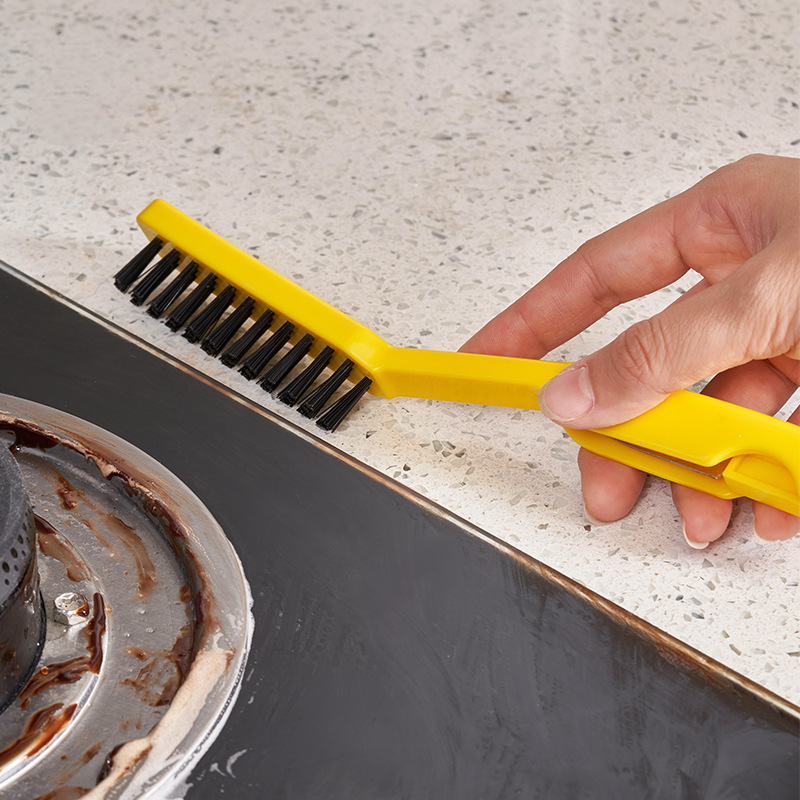 2-Pack Gas Stove Cleaning Brush Copper Wire Cleaning Brush Range Hood Stove Cleaning Gap Brush Factory Direct Supply 5208