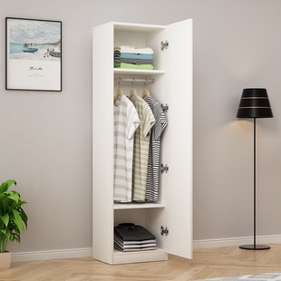 Ephile Owl S Household Single-door Wardrobe Orderable Modern Simple Children's Adult Locker with Slit Economical Hanging