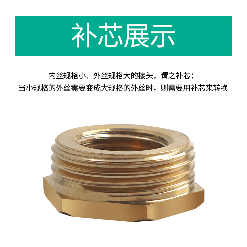 Adaptador de manómetro de agua de Ilecco adaptador de cobre de acero inoxidable 304 M14M20 / 1.5 4 minutos