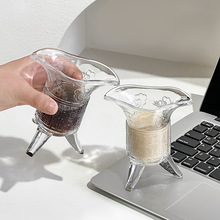 ins创意搞怪秦始皇玻璃杯奶茶杯帝王杯古代三足杯仿古爵杯酒杯子