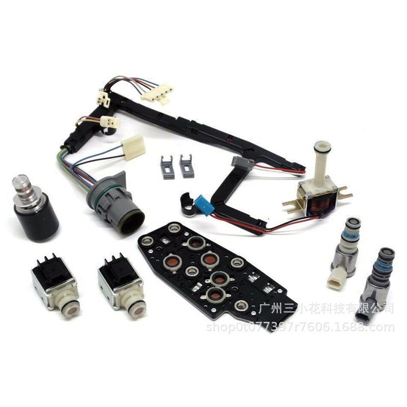 Suitable for Chevrolet 4L60E Old Model Solenoid Valve Kit with Wires, Transmission Solenoid Valve