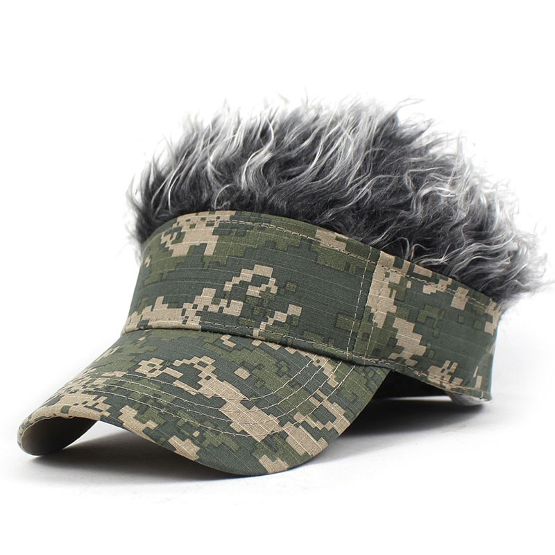 Unisex Streetwear Solid Color Camouflage Flat Eaves Baseball Cap display picture 27