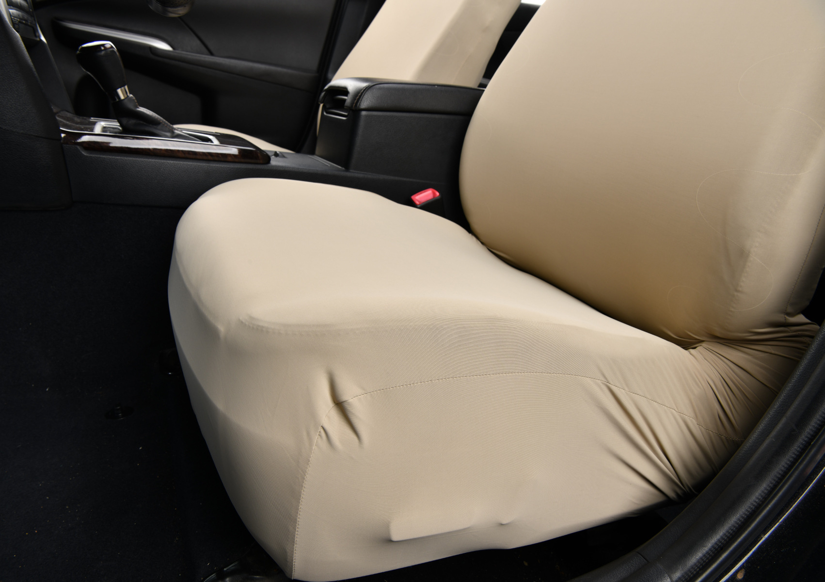 Ice Silk Elastic Non-Slip Car Seat Cover, Cooling B-Style Front Seat Single Universal Type Dustproof Car Seat Cover