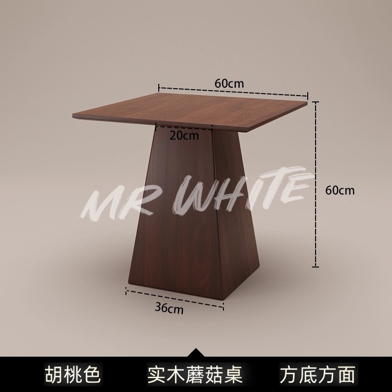 北欧实木简约茶几简约小户型圆形茶几V形脚 客厅家具批发现代茶几|undefined