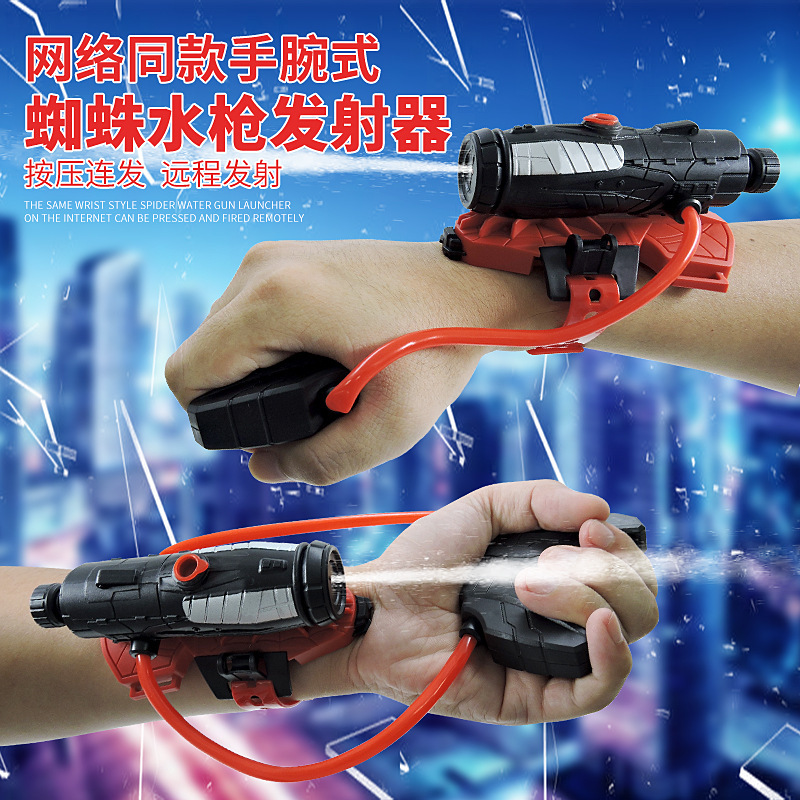 Cross Border Superhero Spider Launcher Launcher Jet Gloves Sticky Wall Soft Bullet Gun Spider Gloves