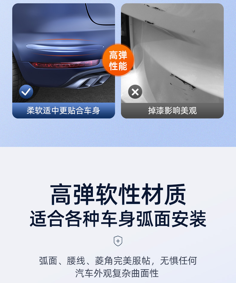 [Oem Customization] Car Bumper Anti-Collision Strip Anti-Scratch Protector Car Door Protection Strip Car Body Anti-Collision Strip