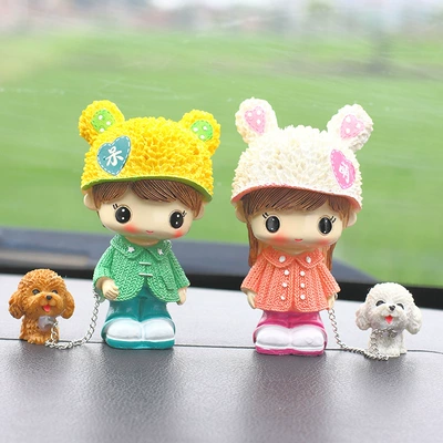 Creative Resin Crafts Scarf Car ornaments - dumb-adorable-dog