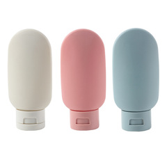 Cosmetic hose bottle 60ml travel dispensing bottle set flocked lotion bottle squeeze shampoo bottle flip-top bottle