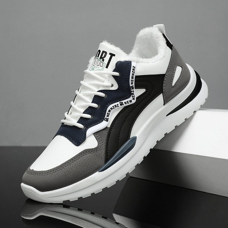 Zapatos de algodón para hombres invierno 2024 nuevos zapatos de hombre con calzado de tercife y calentamiento de zapatos deportivos de moda para hombres Gump zapatos casuales image 3