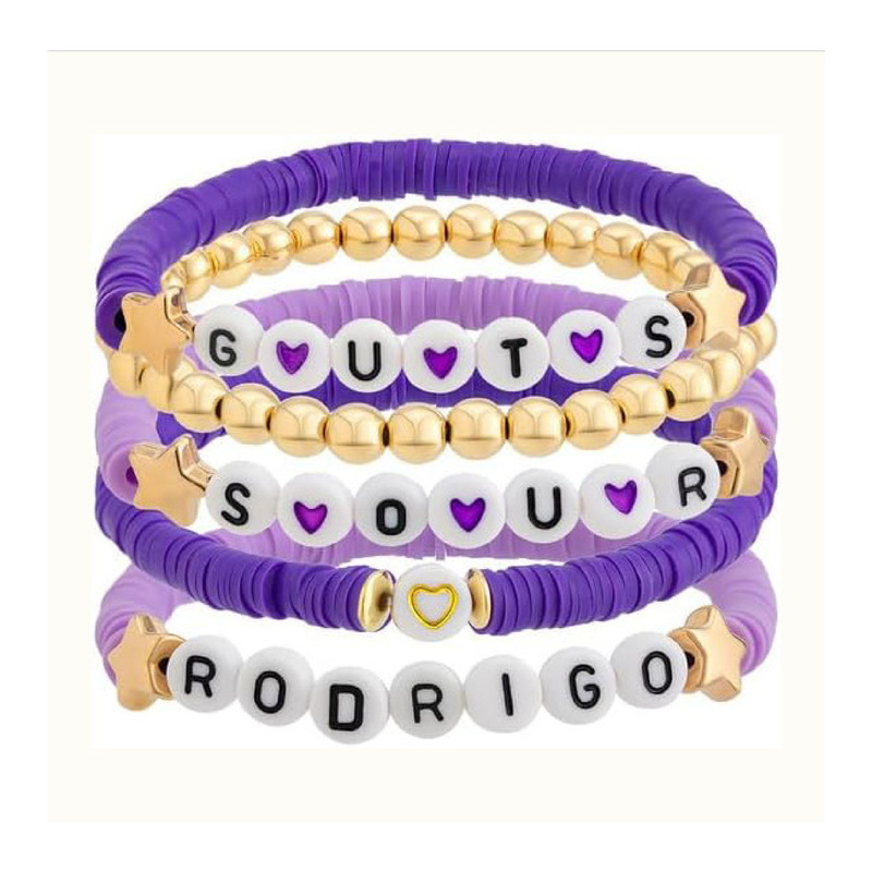 Cross-border OLIVIA RODRIGO Fans Bracelet Love Purple Olivia Rodrigo Album Bracelet