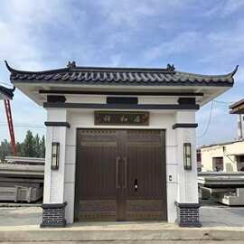 仿古中式门楼钢模板中式门楼模具产品新中式门楼模板图片门楼模型