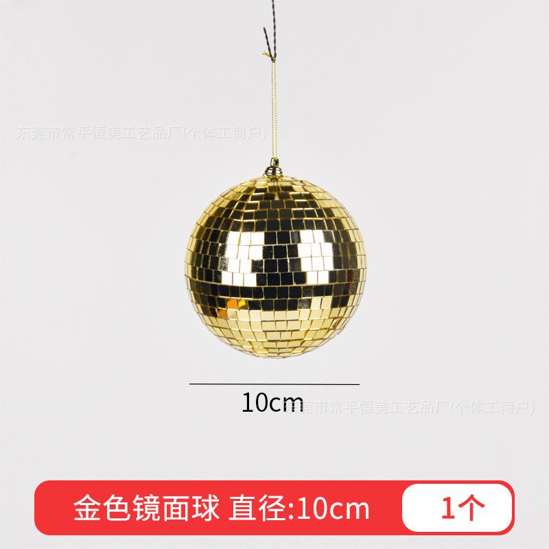 6 - 30cm reflejador de vidrio espejo bola de Navidad decoración para el hogar bola de mosaico escenario discoteca